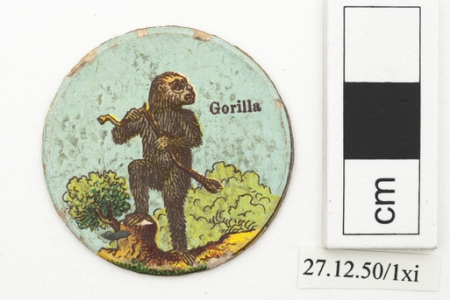 Gorilla playing card (Horniman Museum & Gardens)